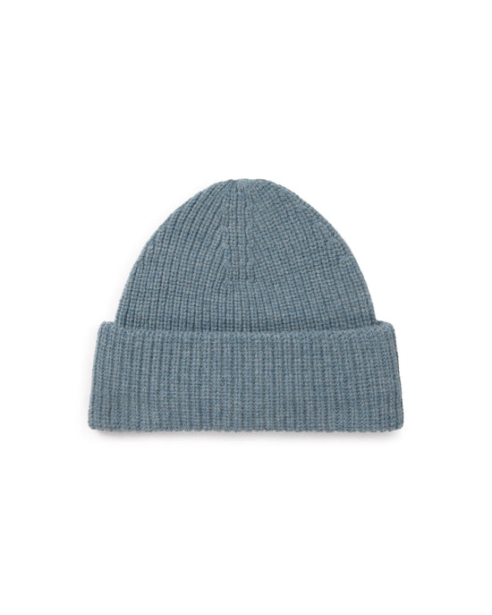 Gorro lana azul Ruby sostenible silueta - 1